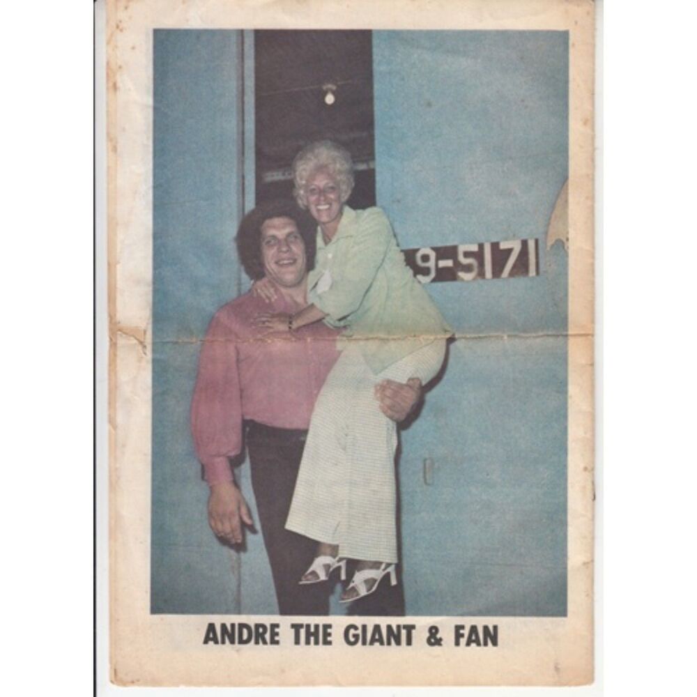 1974 WWWF Championship Wresting Magazine Issue 38 Andre Giant Black Jack Tag